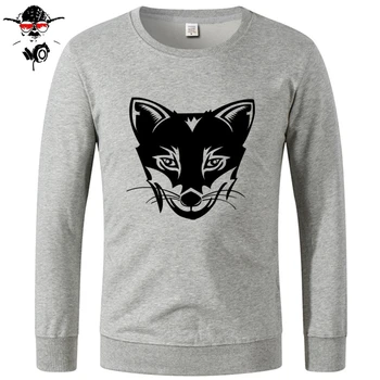 

Men's Funny Hoodies Men Clothing Fox print Men Sweatshirts Great Quality Funny Man Cotton Hoodies, Sweatshirts