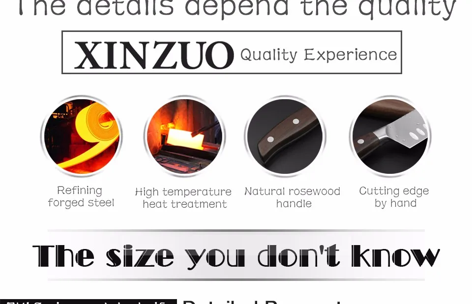 XINZUO 7 ''японский нож шеф-повара немецкий стальной кухонный нож супер острый лучший нож Santoku Палисандр Ручка кухонный инструмент лучший подарок