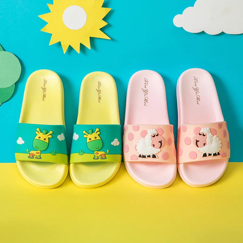 Children's slippers  unicorn Rainbow small middle big boy anti-skid indoor baby Slippers kids slippers