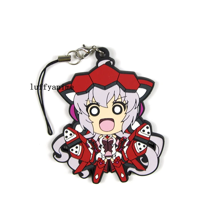 Senki Zessho Symphogear AXZ GX XV талисман резиновая подвеска Kadentsavuna Ivu Akatsuki Kirika аниме мобильный