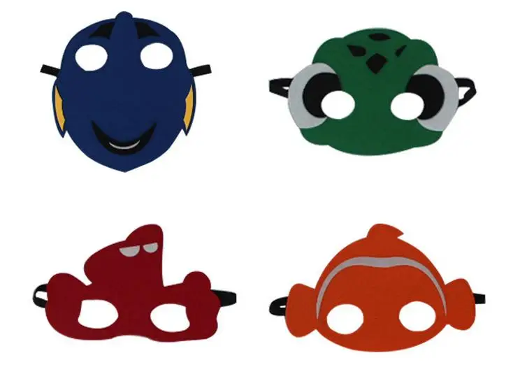 Finding Dory Nemo Swim Mask Inspired Felt Cartoon Fish Felt Masks