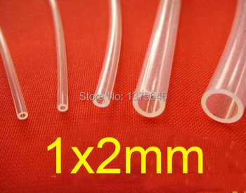 

1mm ID 2mm OD 1x2 PFA FEP F46 F4 Transparent clear PTFE tube,polytef HOSE,heat-resistant semiconductor printer pipe Tubing