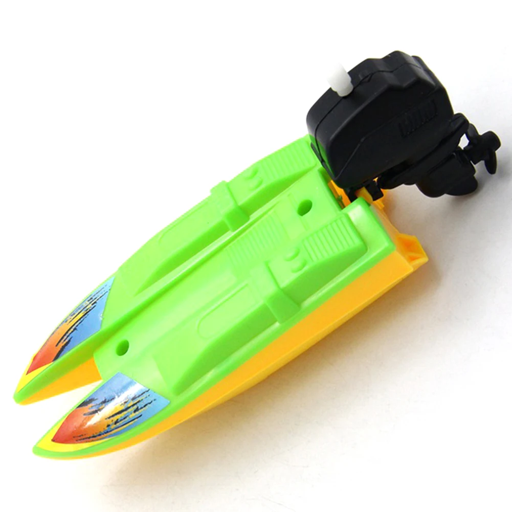 Children's Summer Toy Clockwork Boat Pool Toys Motorboat Birthday Gift Educational Toy