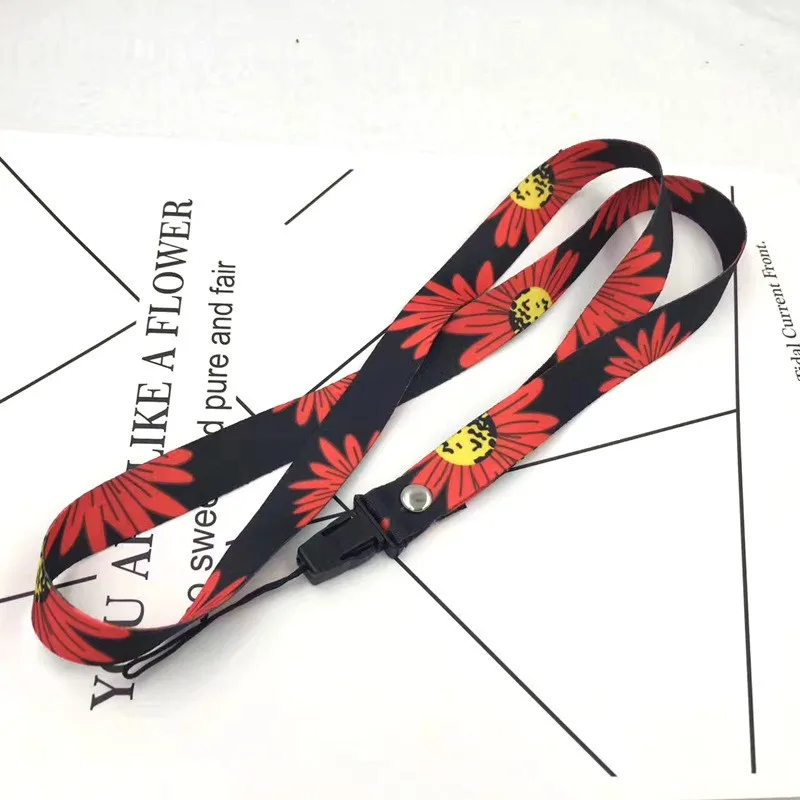 2019 اباي صغيرة الطازجة يترك الرقبة حزام اسهم للمفاتيح ID بطاقة رياضة أحزمة هاتف المحمول USB شارة حامل DIY شنق حبل الحبل