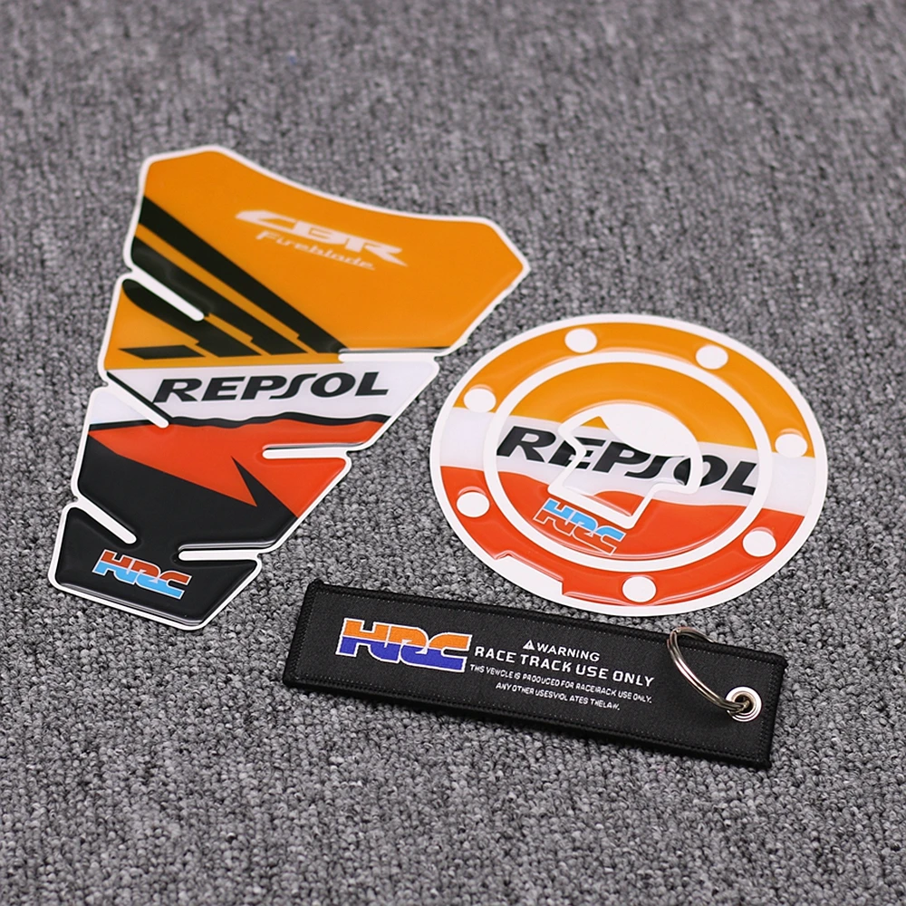 Мотоцикл 3D Танк Pad наклейки на крышки для Honda CBR600RR CBR1000RR REPSOL HRC CBR FIREBLADE декоративные