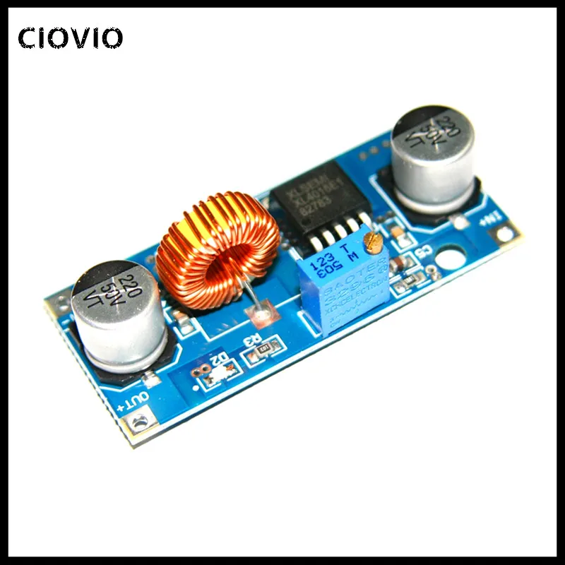 5A DC-DC Step Down Adjustable Power Supply Module LED Lithium Charger XL4015 4~38V 96% 5A DC adju