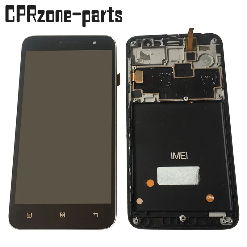 

5.0" Black/White For Lenovo A806 A8 A808t Full LCD display touch screen sensor digitizer assembly with frame free shipping