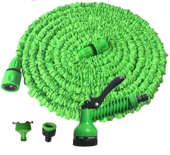 

Home magic 3 times telescopic water pipe multi-function car high-pressure car wash water gun garden garden watering suit