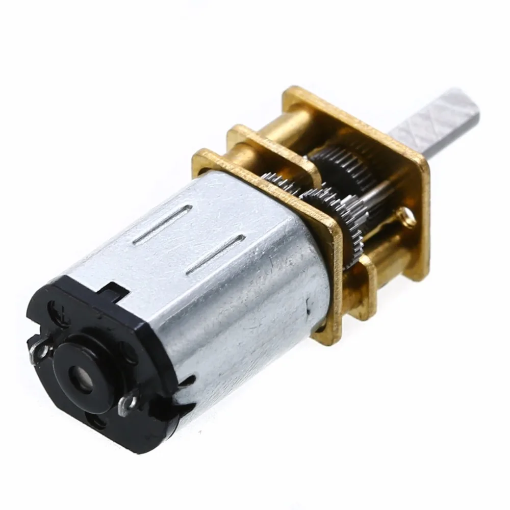 

DC 12V 100RPM Mini Metal Gear Motor High Torque Gear Motor with Gearwheel N20 3mm Shaft Diameter For Making Robots