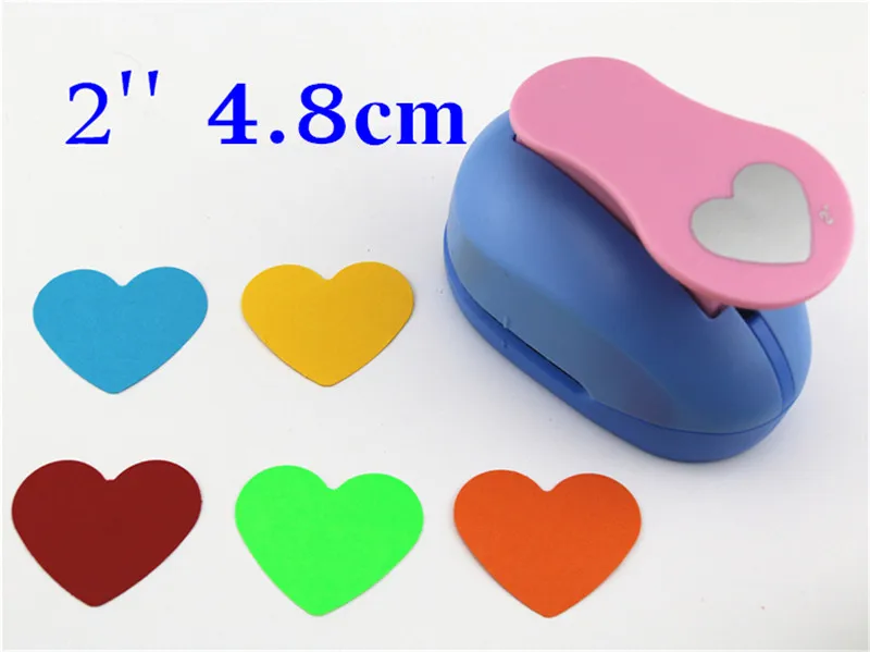 2'' 5cm Big Embossed Device Embossed Heart Scrapbooking Paper Punch