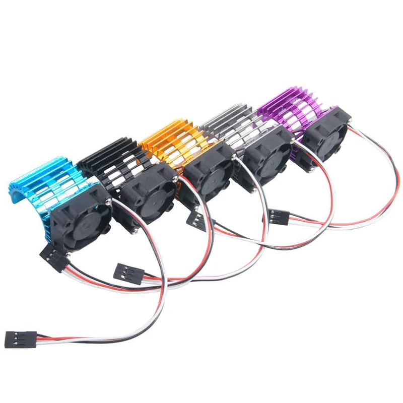 

1PC 380 390 Motor Cooling Fan 37mm Diameter Motor Radiator/Cooler with JR Plug for 1/10 1/8 RC Car Brushed/Brushless Motors