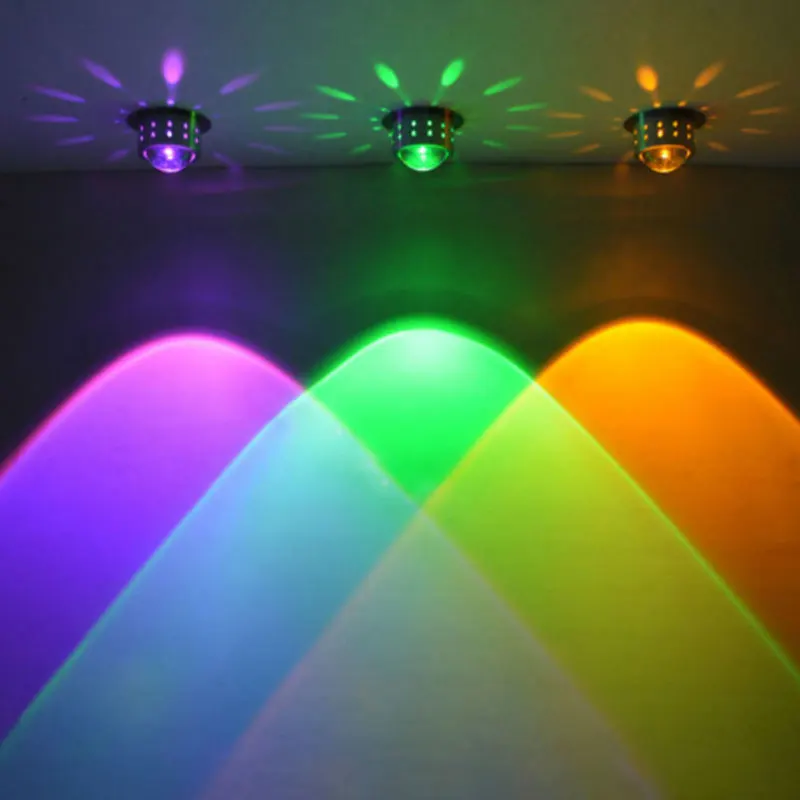 Светодиодный светильник RGB с пультом дистанционного 3W 6 Вт 9 12 хрустальный sky для