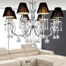 Лампы модные короткие современные хрустальные подвесные светильники Люстра для спальни ресторана sd097