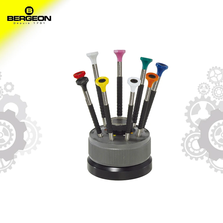 

BERGEON 6899-S09WATCHMAKERS ERGONOMIC 9 PIECE SCREWDRIVER SET slot type screwdriver TO repair the watch