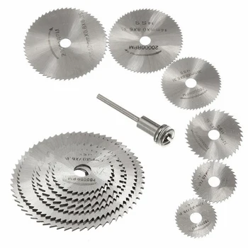 

6pcs/set Mini HSS Circular Saw Blade Rotary Tool For Dremel Metal Cutter Power Tool Set Wood Cutting Discs Drill Mandrel Cutoff