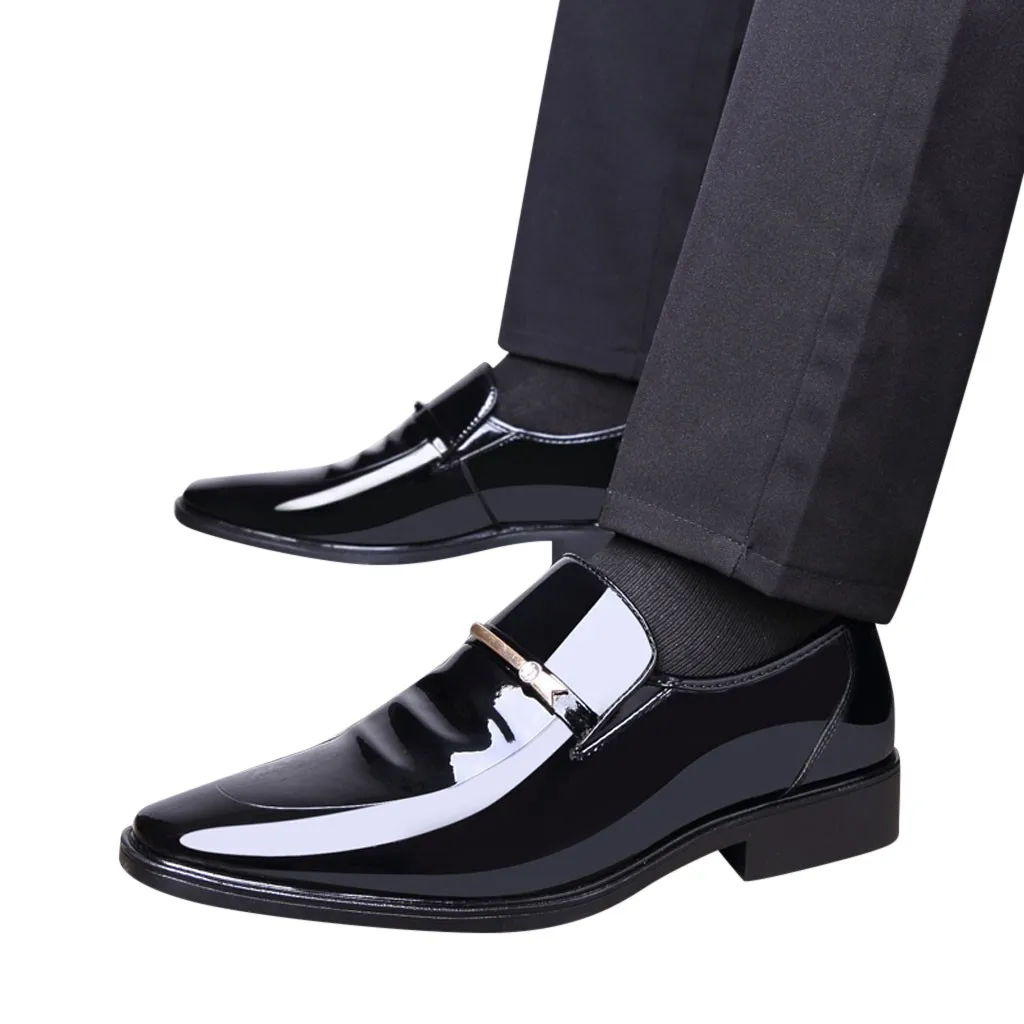 

Luxury shoes men leather casual Men's Pointed Shoes Business Fashion Casual Comfortable Versatile Shoes 2019#G4