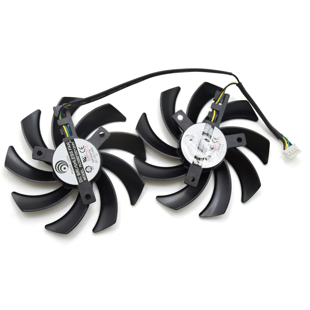 Power Logic PLD09210D12HH 85 мм 4Pin охлаждающий вентилятор для XFX R9 280X380 270X 290X 370X HD7950 Gigabyte Графика sim-карта, двойной кулер вентилятор