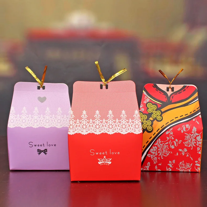 Wedding supplies, creative and joyful box, european style dress candy