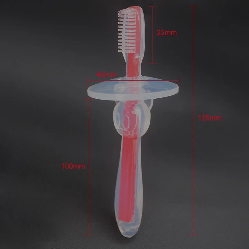 Цветной мягкий силиконовый детский Прорезыватель для обучения зубные щетки для детей, зубная щетка для ухода за полостью рта, набор