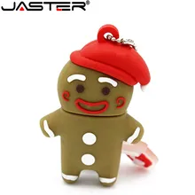 JASTER Gingerbread Man USB флеш-накопитель, игрушечный мальчик, ручка-накопитель, мультяшная флешка, 4 ГБ, 8 ГБ, 16 ГБ, 32 ГБ, карта памяти, U диск, USB 2,0