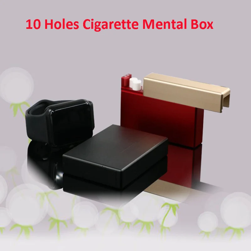 Ментальный чехол для IQOS Box 10 шт. держатель для сигарет для IQOS Чехол-картридж коробка для хранения дымовых яиц