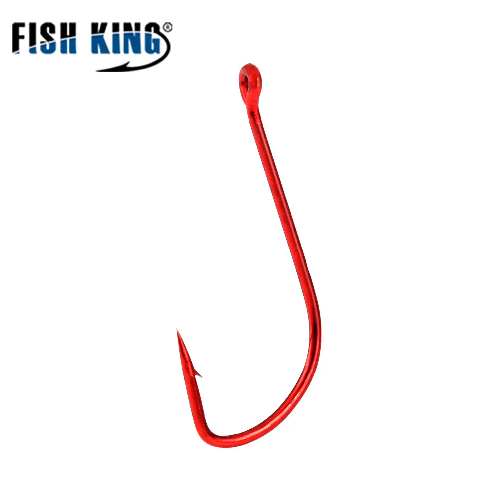 

FISH KING 10pcs Fishing Hook SODE Barbed Fishhook Bent Baitholder Fly Fishing Tackle AD Sharp Ringed Carp Hook GAC