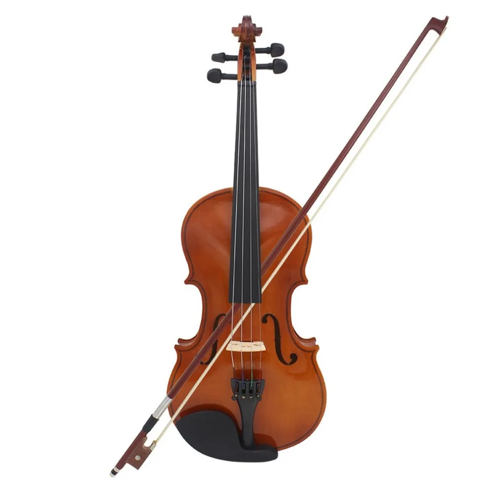 Full Size 4/4 Violin Natural Acoustic Solid Wood Violin Fiddle for Beginner with Case Rosin Hot Sale Dropshipping New Arrival