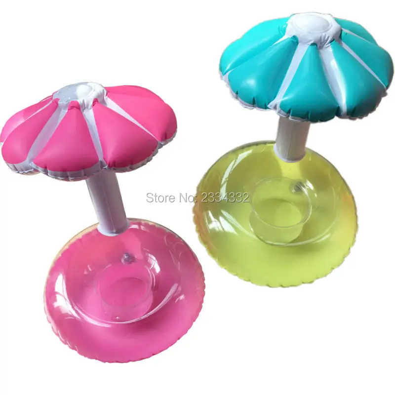 New Inflatable Umbrella Drink Cup Holder Inflatable Floating Umbrella