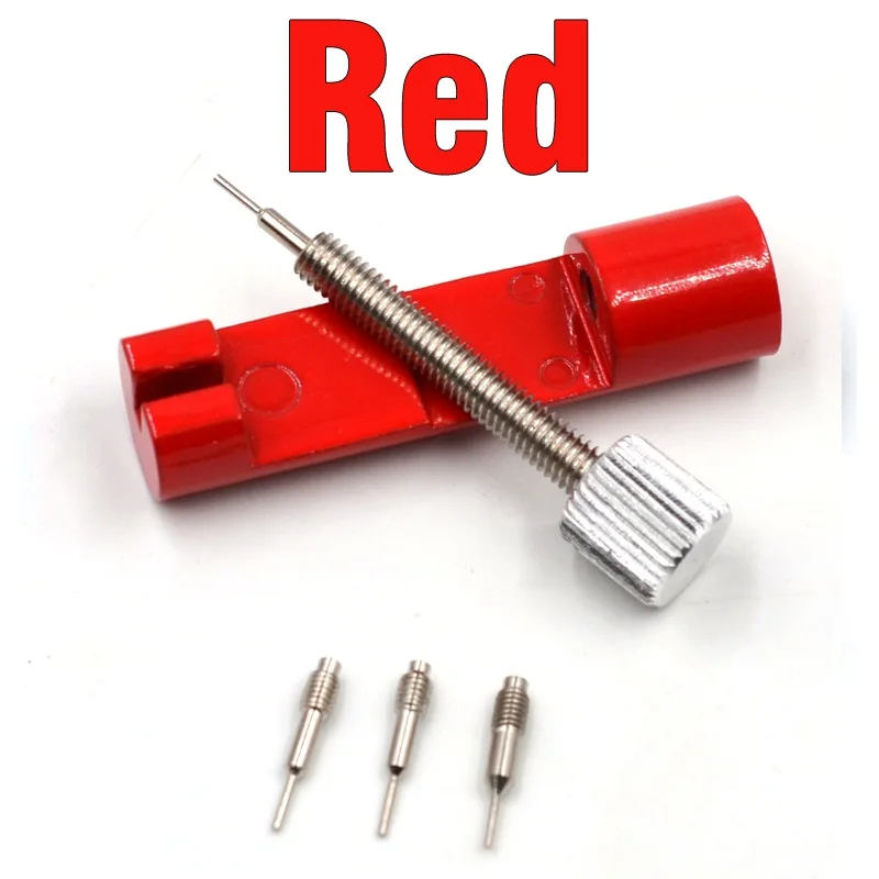 MNWT ремешок для часов, регулируемый металлический ремешок для часов, браслет со звеньями, инструмент для ремонта, открывалка, инструмент для ремонта часов - Цвет: 1Pcs  Red