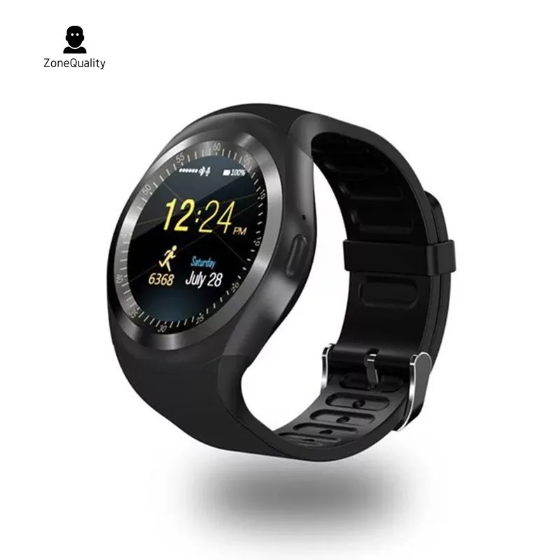 

ZoneQuality Y1 Bluetooth Smart Watch Android Smart Watch Phone Call GSM Sim Remote Camera Information Display Sports Pedometer