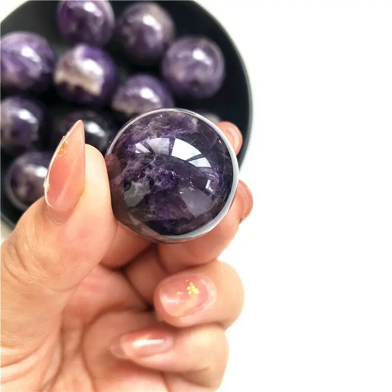 1 шт. натуральный аметист мечты Хрустальный шар Orb драгоценный камень хрустальный