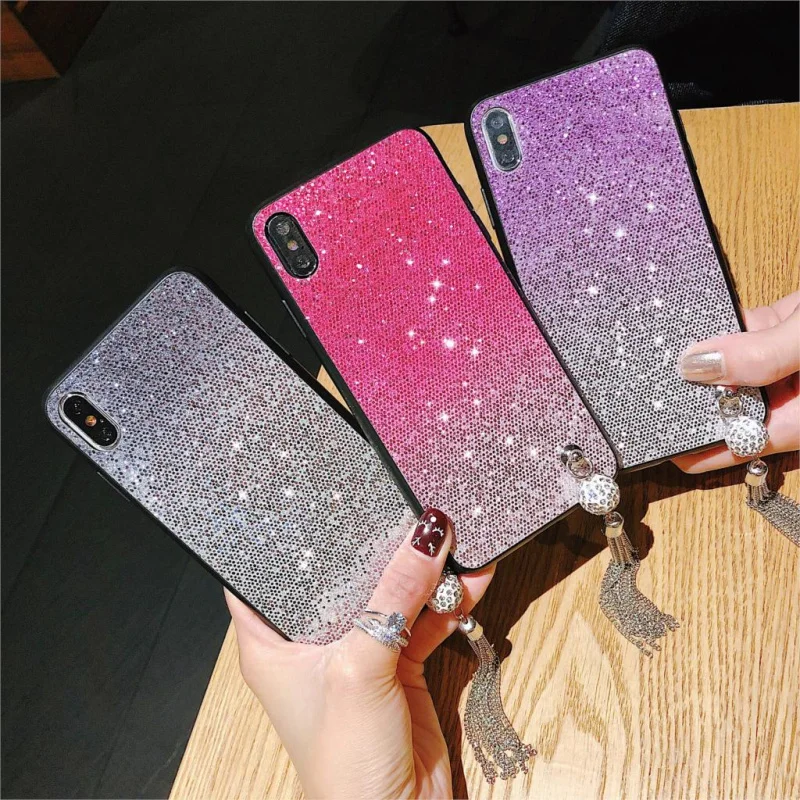 

Gradient Case for Vivo V9 Y85 Y97 Y95 Y91Y93 Y83 Y79 Y75 V7 Plus Y71 Y69 Y67 Y66 V5 Lite Bling Shining Powder Cover Glitter Case