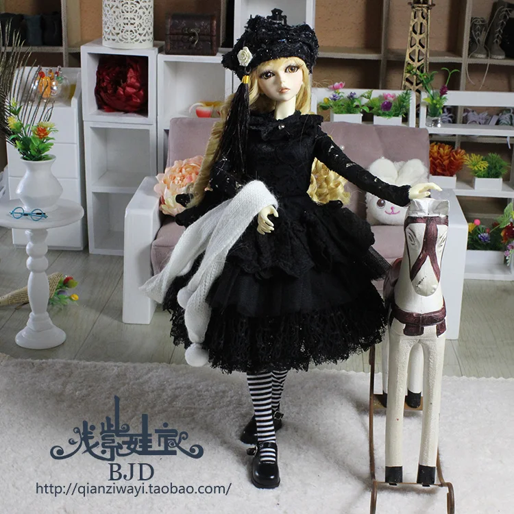 1/4 1/3 шкала BJD платье+ шляпа+ шарф для BJD/SD одежды куклы аксессуары, не включены куклы, обувь, парик и другие аксессуары 18D1603