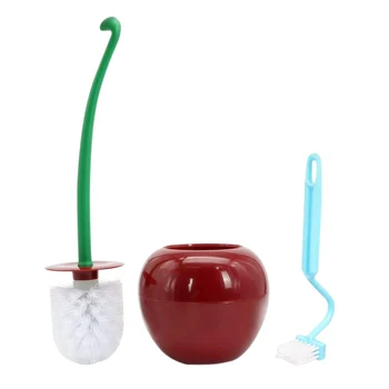 

HOT SALE Toilet Brush, Decorative Cherry Lavatory Brush, Toilet Bowl Brush, Lavatory Bowl Brush, Cherry Lavatory Brush - Red