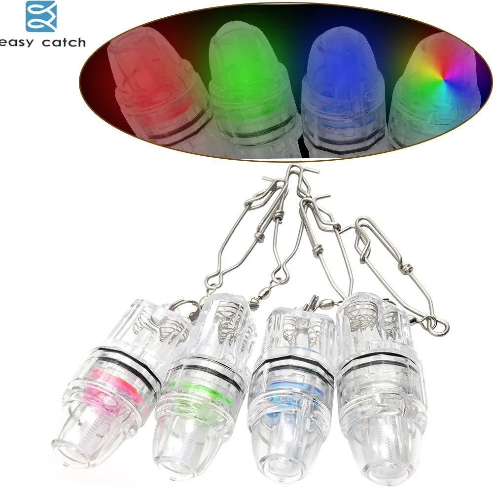 

Easy Catch Underwater Fish Attracting Lamp Night Boat Fishing Lure LED lamp With Swivel 4 Color