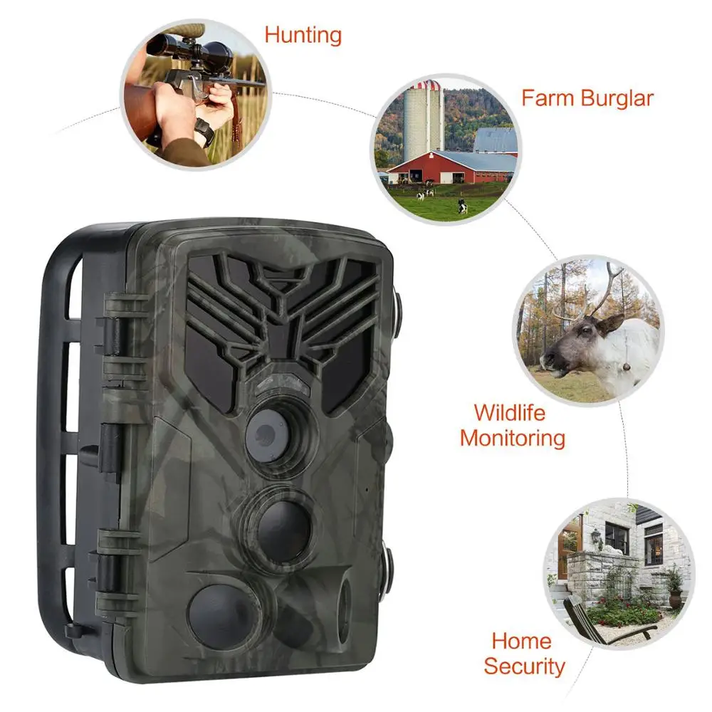 Wildlife Cameras Hunting Trail Camera Surveillance HC810A Infrared Night Vision 16MP 1080P Photo Traps Wild Cameras Tracking