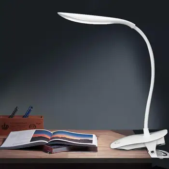 

20 LEDs Clip-on Touch On/off Rechargeable Lamp Student LED Folding Bedroom Bedside Innovative USB Desk Lamp