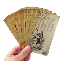 6 упаковок/партия Бизнес карты студентов подарок DIY Винтаж стиль Приключения Алисы в Стране Чудес Набор открытка открытка