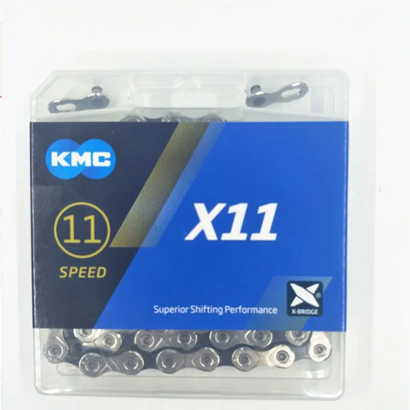 KMC X11.93 X11 велосипедная цепь 118L 11 цепь для скоростного велосипеда с оригинальной коробкой и волшебной кнопкой для горных/велосипедных частей