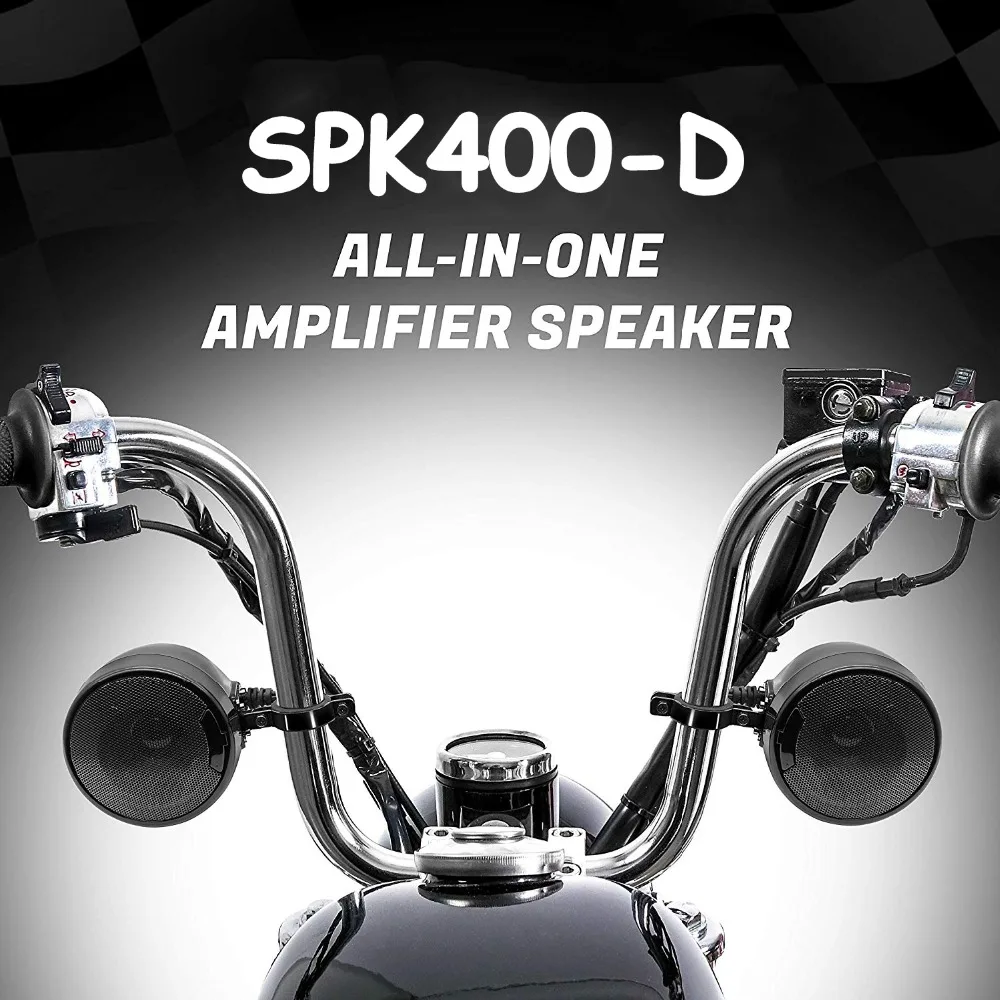 Aileap SPK400 D 2 канальные 4 5 дюймовые Bluetooth колонки для мотоцикла 600 Вт усилитель