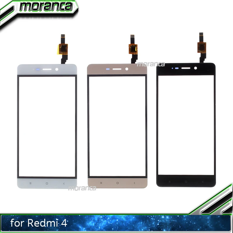

5.0" Touchscreen for Xiaomi Redmi 4 Redmi4 Touch Screen Digitizer Front Glass Panel Sensor Front Lens Black White Gold