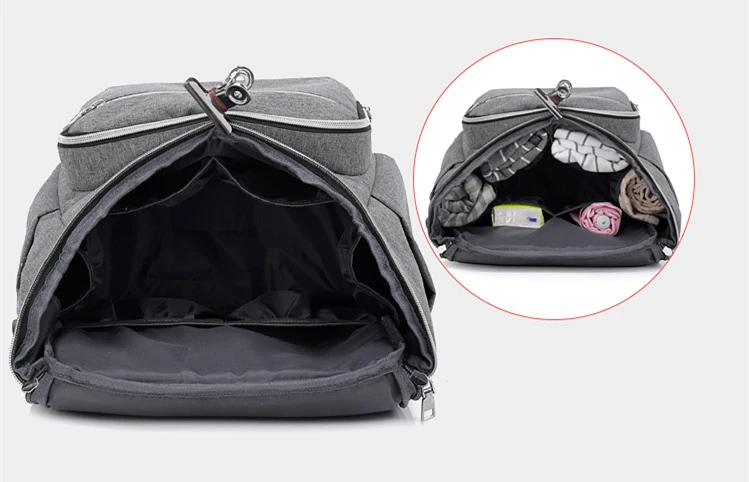 Fashion Baby Diaper Bags With Usb Interface Large Capacity Waterproof Mummy Maternity Nappy Bag For Mom Multifunctional Backpack (39)