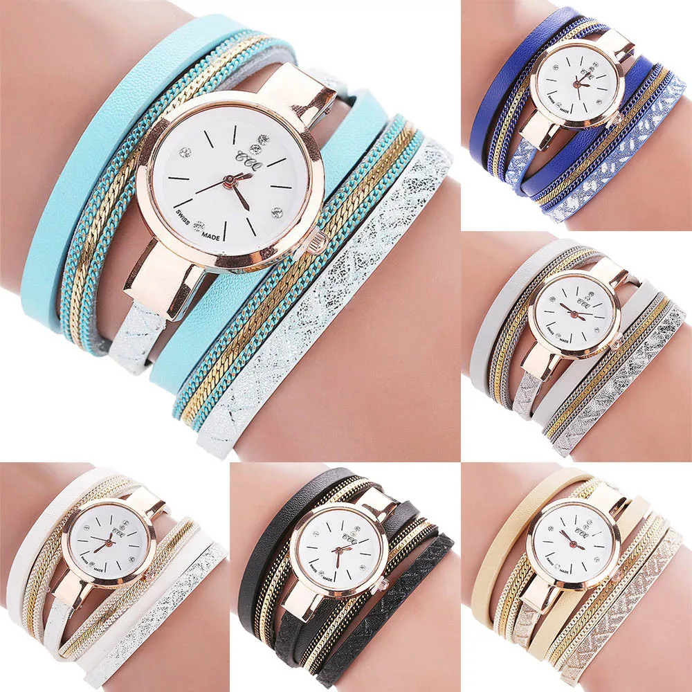 CCQ бренд Для женщин Стразы браслет часы женские кварцевые часы модные Повседневное женское платье наручные часы Relogio Feminino 533