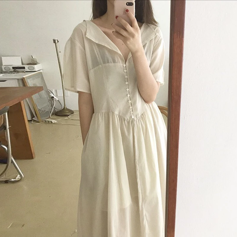 

High Class Nice Solid Color a Line Long Dress Summer Vocation Beach Dress Back Slit Robe Longue Vestido Largo Vestiti Lunga
