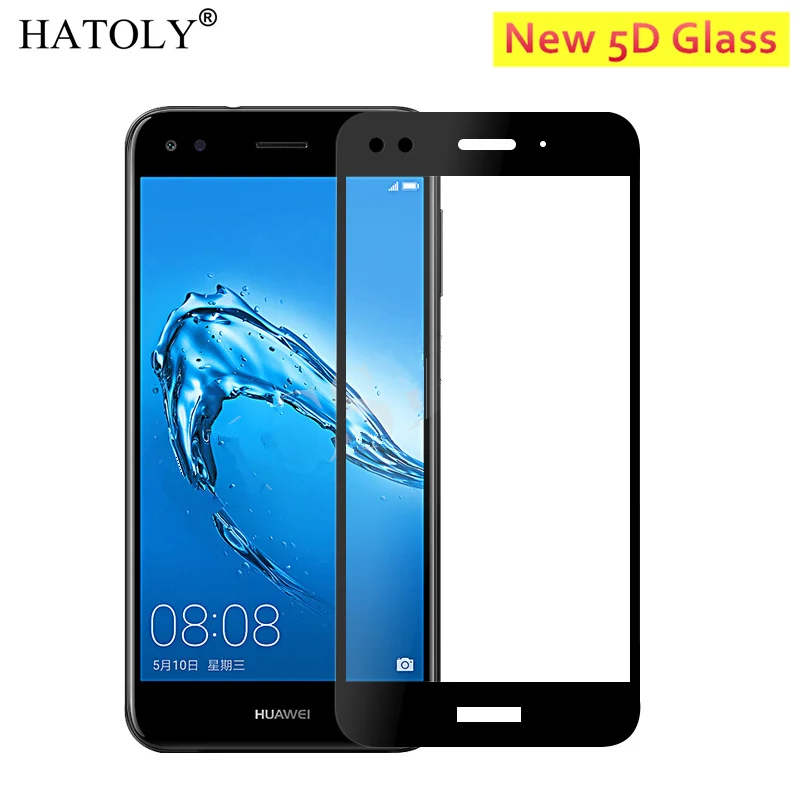 HATOLY полное покрытие изогнутое стекло для Huawei P9 Lite мини защита экрана 5D Супер 9H
