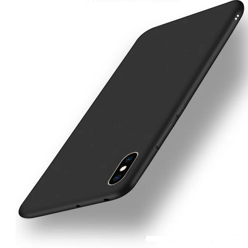 Phone Case For iPhone XS MAX XR Matte Silicone Soft TPU Back Cover For iPhone X 7 8 6 6S Plus Cases