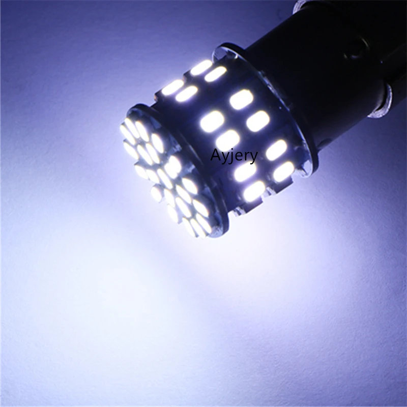 AYJERY 4 шт. 12 В 1206 50 SMD Светодиодные лампы BA15S 1156 BAY15D 1157 Авто SUV сигнал поворота Стоп