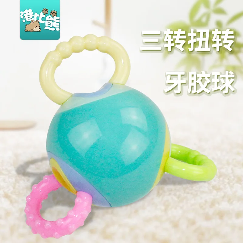 

Baby Puzzle Toy Teeth Bell Safe Soft Rattles Balls Sensory Teether Activity Toy Baby Toy Infant Educational Grasp Baby Teether