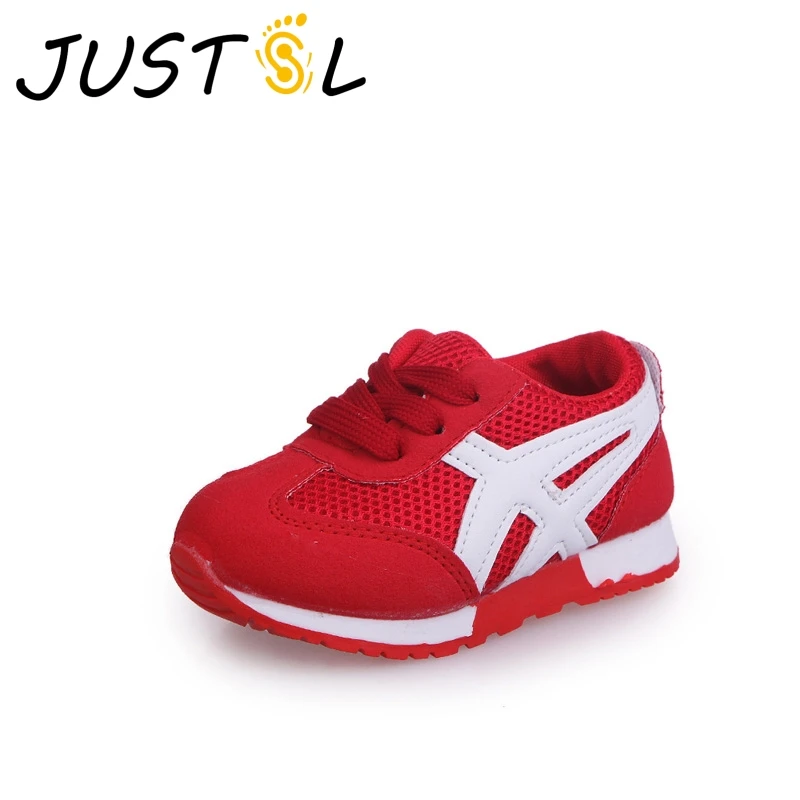 JUSTSL Children's autumn hot sale mesh comfortable running shoes boys