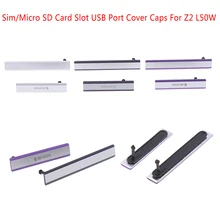 Micro SDcard Slot USB Port Cover Caps For Xperia Z2 L50T L50U L50W D6503 High Quality